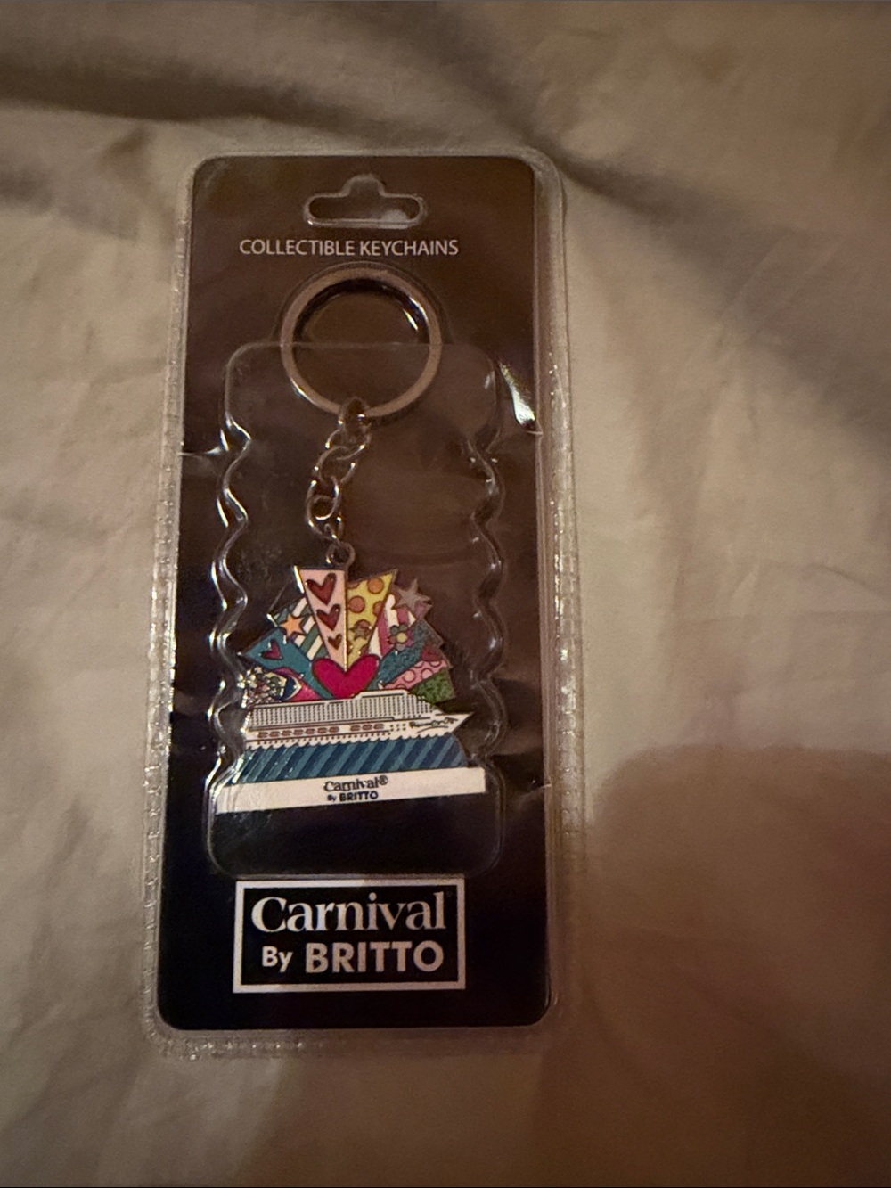 Carnival Britto Colorful Multi-Color Keychain - Blue Accent new